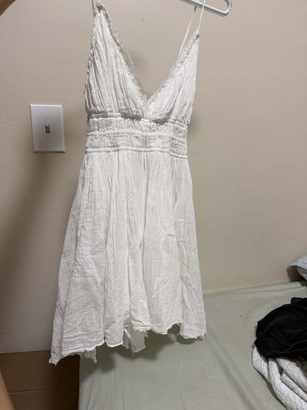 Free People FP One Delia Slip Dress Size L White